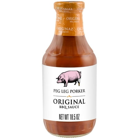 Peg Leg Porker Original BBQ Sauce, 18.5 oz Bottle