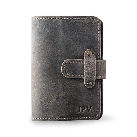 PEGAI Leather Journal Notebook Cover - Refillable Travel Notebook | Leather Bound Notebook Journal for Writing | DuPage Rock, Pocket | Lined