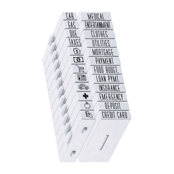 PEGZ Planner Stamps Clickable - Connectable Budget Planning 24 Pc Set