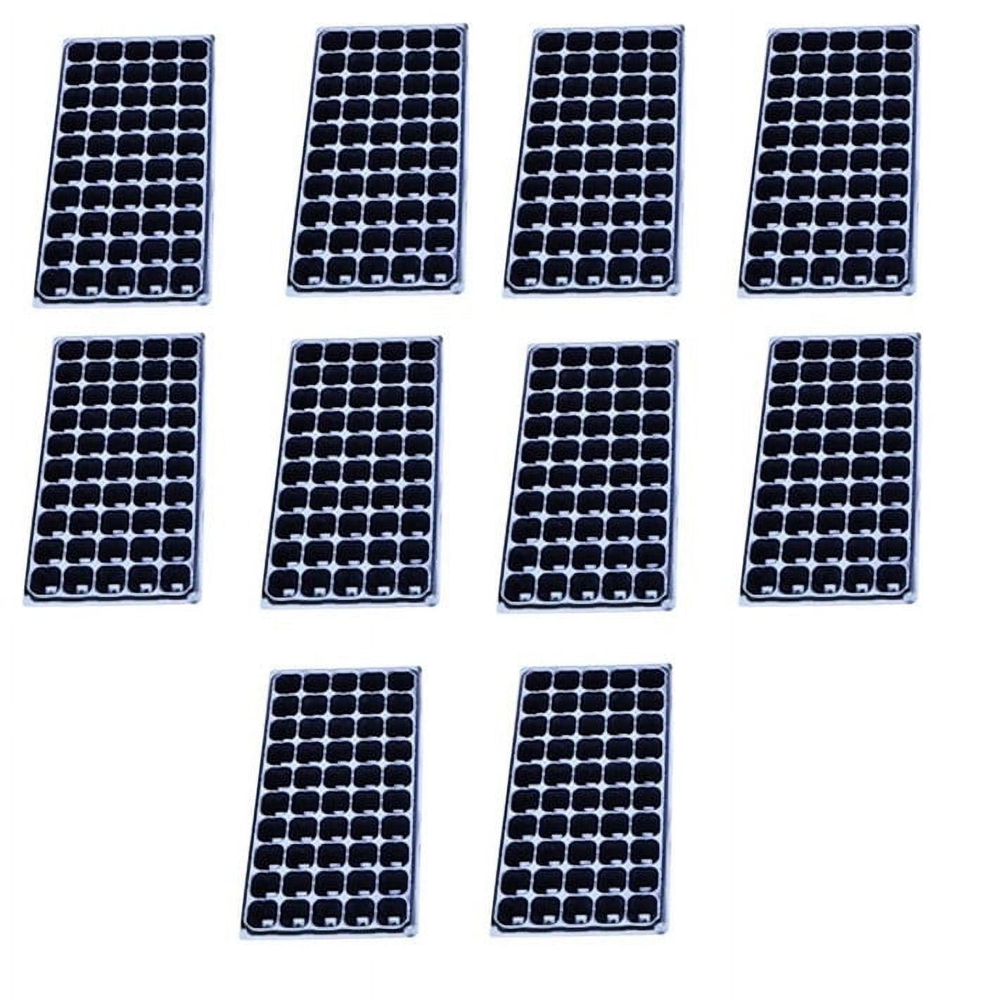 PEIBang 10 Pack 50 Cells Seed Starter Trays,Durable Nursery Flats for Seedling,Seed Germination and Plant Propagation