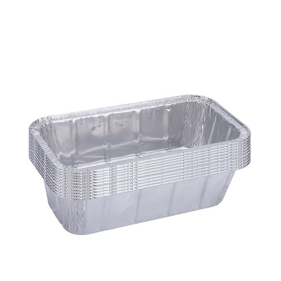 PEIBang 10 Pcs Thin Baking Pans Food Container,Tin Foil Pans Disposable Cookware for Cooking Baking Party Meal,Takeout Trays