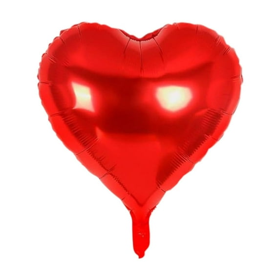 PEIBang 10 Pcs Valentine Day Heart Balloons,Heart Shaped Foil Balloons Love Balloon for Birthday Party Wedding Engagement Valentine Day Decorations