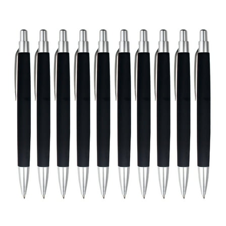PEIBang 10 Pieces Ballpoint Pens,Black Ink,10 Count Pack Pens Retractable Journaling for Office Supplies