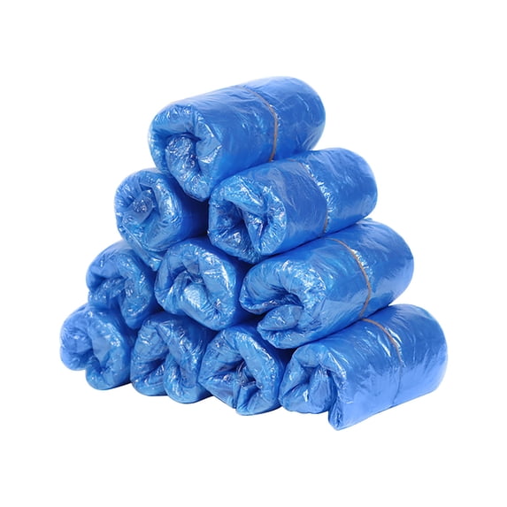 PEIBang 100PCS Disposable Shoe Covers,Waterproof Non-Slip Durable Boot Covers for Indoor Cleaning Estate Travel Construction Workplaces