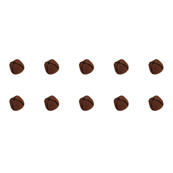 PEIBang 10Pcs Christmas Metal Rusty Bell Ornaments,Mini Hanging Bells Rustic Bell Accents for Vintage Farmhouse Home Door Wall Decor