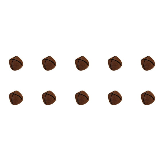 PEIBang 10Pcs Christmas Metal Rusty Bell Ornaments,Mini Hanging Bells Rustic Bell Accents for Vintage Farmhouse Home Door Wall Decor