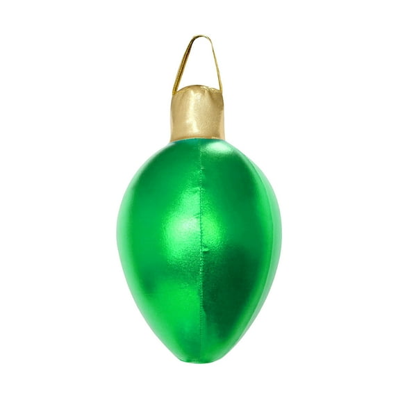 PEIBang 12" Christmas Inflatable Bulb Ornament,Giant Xmas Blow Up Ornaments Holiday Blow Bulb for Outdoor Garden Yard Lawn Porch Decorations