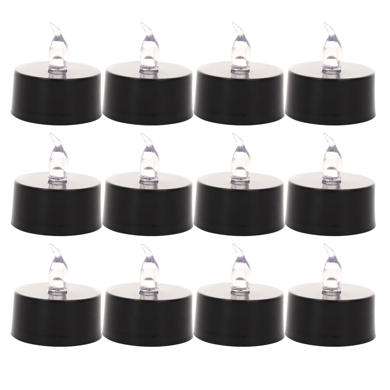 PEIBang 12pcs Halloween Flameless LED Tea Lights 1.50in Height Warm ...