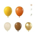 thumbnail image 1 of PEIBang 157Pcs Orange and Gold Balloons Set,Balloons for Birthday Thanksgiving Fall Wedding Party Decorations, 1 of 5