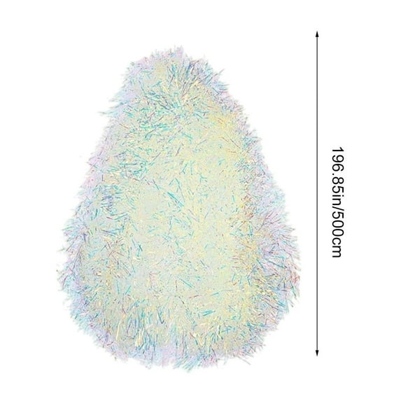 PEIBang 16.4 Feet Christmas Tinsel Garland Christmas Tree Decorations,Christmas Iridescent Metallic Twist Garland Christmas Hanging Decorations for Indoor Outdoor Decorations Party Supplies