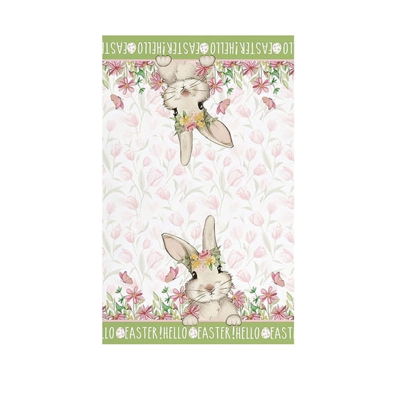 PEIBang 16x24 Inch Easter Kitchen Towels Easter Decorations,Rabbit Dish Towel Bathroom Decorative Hand Cloths for Home Decorations
