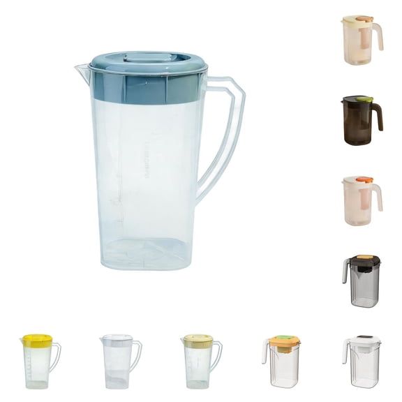 PEIBang 2.2L Pitcher with Lid,Large-Capacity Water Jug for Hot/Cold Lemonade Juice,Beverage Jar Ice Tea Kettle