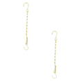 thumbnail image 1 of PEIBang 2 Pack Hanging Chains,11 Inch Hanging Basket Chains,Garden Plant Hangers Metal Chains with Hooks for Bird Feeders,Wind Chimes,Lanterns,Planters and Decorative Ornaments, 1 of 6