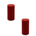 thumbnail image 1 of PEIBang 2 Pack Pillar Candles,Rustic Decorative Pillar Candle,Red Scented Dripless Candles for Valentines Day Wedding Home Decor,2x3.9 Inch, 1 of 6