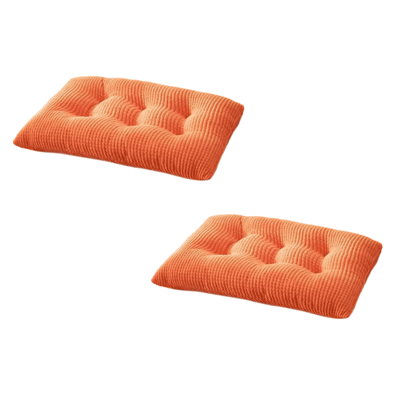 PEIBang 2 Pack Seat Cushion Chair Pads for Kitchen Dining Chairs,Soft Comfort Velvet Chair Mat with Ties for Office Desk Living Room,9.5"x14"