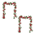 thumbnail image 1 of PEIBang 2 Pcs 7.2FT Flower Garland,Artificial Rose Garland Flowers Plants,Fake Flower Hanging Vines for Birthday Valentine's Day Wedding Party Wall Arch Decor, 1 of 6