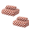 thumbnail image 1 of PEIBang 2 Pcs Checkered Bath Towels,14x29 Inches Soft Cotton Absorbent Bath Towels for Bathroom Shower Hotel Gym Beach Pool Body Drying, 1 of 4