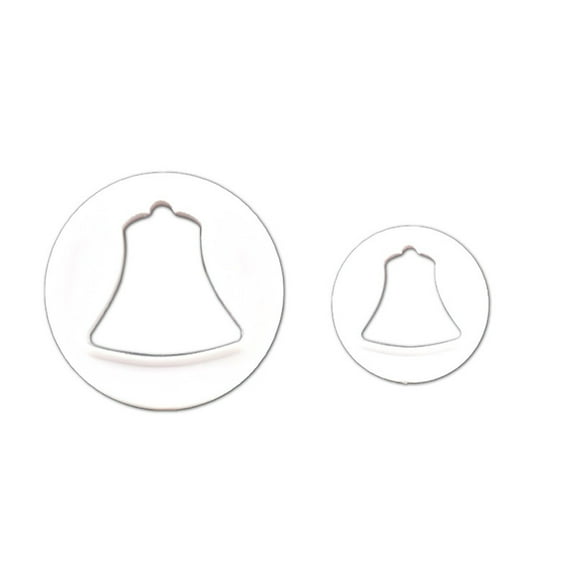 PEIBang 2 Pcs Christmas Bell Molds,Christmas Fondant Cake Mold,Holiday Decorative Baking Molds for Chocolate,Clay,Christmas Tree Pendant,Home Decor