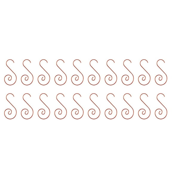 PEIBang 20 PCS Metal Ornament Hooks for Christmas Tree Decorations