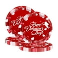 thumbnail image 1 of PEIBang 20 Pcs Valentine's Day Heart Paper Plates,9 Inch Disposable Dinnerware Dessert Dinner Plate for Engagements Weddings Anniversary Birthday Party Decorations, 1 of 6