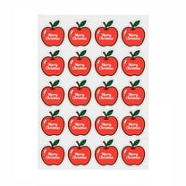 PEIBang 200 Pcs Christmas Apple Stickers,Red Apple Sticker Sheets,Xmas Label Tag Sticker for Christmas Presents Envelopes Candy Bag Card