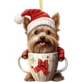 thumbnail image 1 of PEIBang 2025 Christmas Dog Tree Decorations,Cute 2D Acrylic Hanging Ornament,Animal Pendant for Car Interior Home Holiday Party Decor, 1 of 4