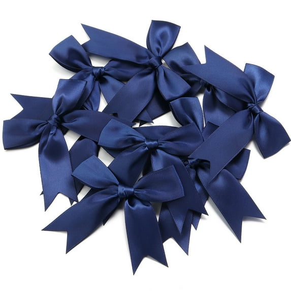 PEIBang 20Pcs Twist Tie Bows Satin Ribbon Bow,Craft Bows for Gift Wrapping Treat Bags,Gift Wrap Bow for Wedding Bridal Shower Brithday Party Decorations