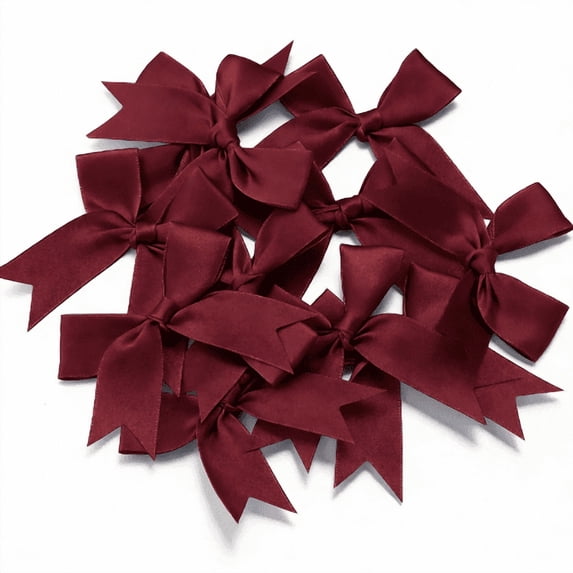 PEIBang 20Pcs Twist Tie Bows Satin Ribbon Bow,Craft Bows for Gift Wrapping Treat Bags,Gift Wrap Bow for Wedding Bridal Shower Brithday Party Decorations