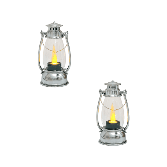 PEIBang 2PCS Vintage LED Hanging Lanterns,Holiday Landscape Lanterns,Small Western Lantern for Holiday Camping Party Decorations