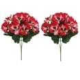 thumbnail image 1 of PEIBang 2Pcs Artificial Silk Pansy Flowers,Outdoor Spring Flowers,Fake Flowers Silk Flowers Greenery for Wedding Party Garden Decor, 1 of 4