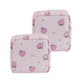 thumbnail image 1 of PEIBang 2Pcs Period Bag Sanitary Napkin Storage Bag,Portable Period Pouch with Zipper,First Period Kit for Women, 1 of 5