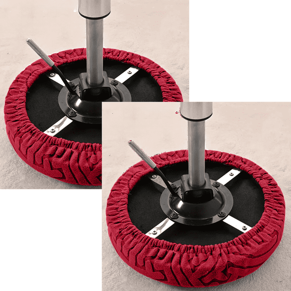 PEIBang 2Pcs Round Bar Stool Cushion Covers,Soft Stool Covers with Elastic Band Padded Seat Covers Nonslip Seat Slipcovers for Round Chairs