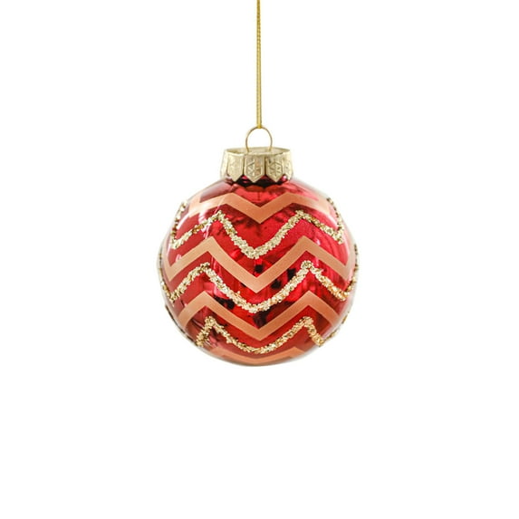 PEIBang 3.15" Christmas Glitter Ball Christmas Ornaments,Red Ornaments Hanging Balls for Holiday,Xmas Tree Decorations