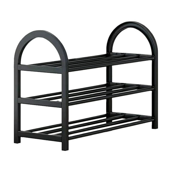PEIBang 3 Tier Small Shoe Rack,Shoe Storage Organizer Shelf for Closet Floor Front Door Entrance Entryway,Shoe Rack Organization Shelves
