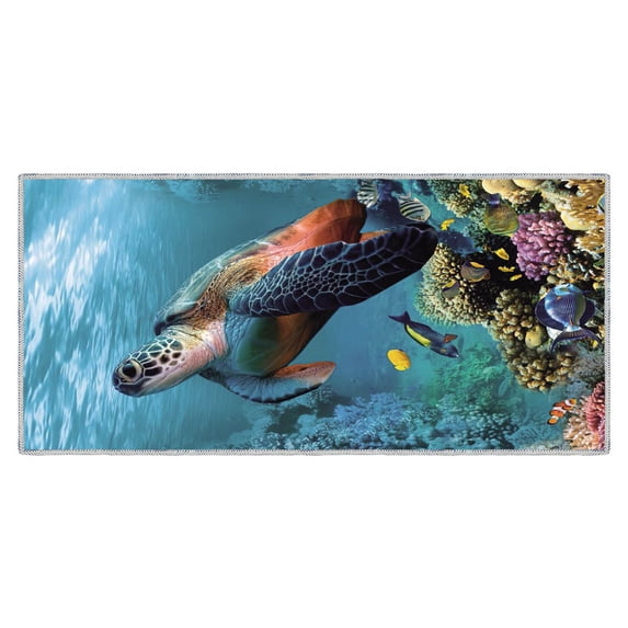 PEIBang 30 x 60 Inches Beach Towel,Microfiber Sea Turtle Travel Towel,Quick Drying Sandproof Lightweight Towel for Adults