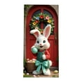thumbnail image 1 of PEIBang 35x71 Inch Easter Banner Door Cover,Colorful Bunny and Egg Porch Sign,Front Door Wall Backdrop for Indoor Outdoor Spring Party Decorations and Photo Booth Props, 1 of 6