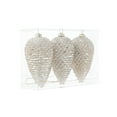 thumbnail image 1 of PEIBang 3Pcs Christmas Pinecone Ornaments,Hanging Pine Cone Ornaments Glitter Xmas Hanging Ornaments for Xmas Tree Party Home Decoration, 1 of 6