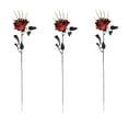 thumbnail image 1 of PEIBang 3Pcs Halloween Rose Flowers,Artificial Silk Roses Flowers with Skeleton Hand,Long Stem Bouquets for Home Wedding Party Decor, 1 of 6
