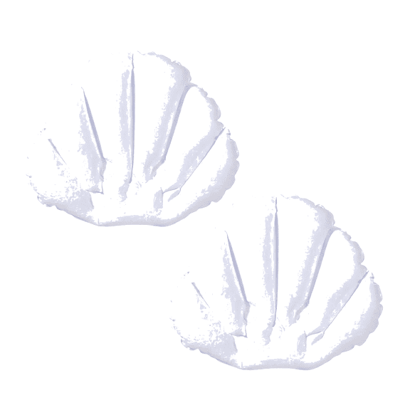 PEIBang 4 Pieces Inflatable Bath Pillow with Suction Cups,Shell Shape Bathtub Pillows,Comfortable Soft Cushion for Neck Support