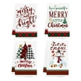 thumbnail image 1 of PEIBang 4Pcs Christmas Kitchen Towels Decorations,Christmas Dish Towels,Merry Christmas Xmas Tree Snowman Hand Towels for Indoor Home Kitchen Decor, 1 of 6
