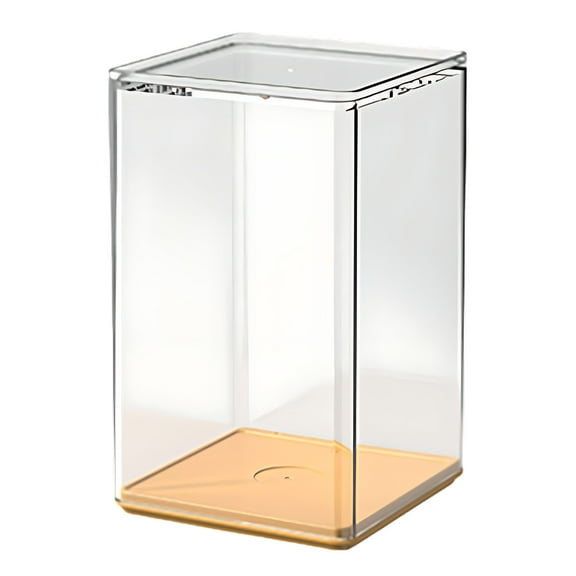 PEIBang 4Pcs Display Boxes,Clear Mini Figures Display Case,Stackable Small Blind Box for Mini Figures,Dustproof Organizer for Miniature Collectibles