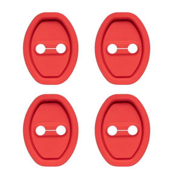 PEIBang 4Pcs Silicone Door Latch Lock Cover,Door Latches Rust Stopper Protector for Car,Car Door Accessories