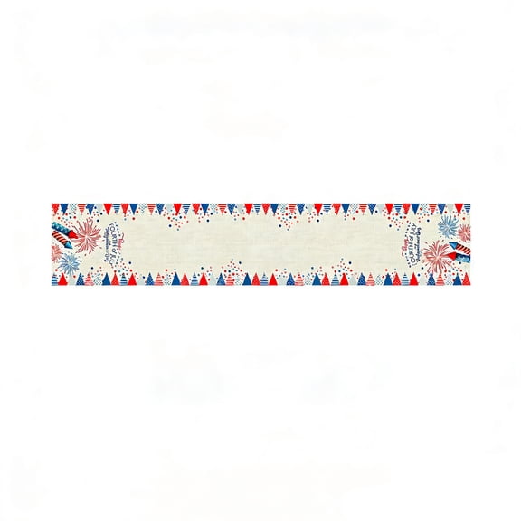 PEIBang 4th of July Table Runner,14x71 Inch Americana Star Table Runners for Holiday Home Kitchen Dining Table Decor Indoor Outdoor Party Favors Supplies