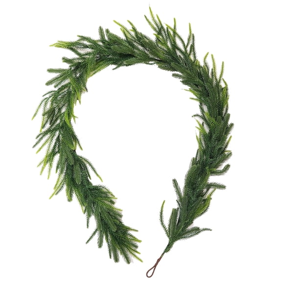PEIBang 5.9 Ft Christmas Artificial Pine Garlands,Winter Pine Garland,Artificial Greenery Garland for Mantle,Table,Wall,Fireplace,Indoor Outdoor Holiday Decorations