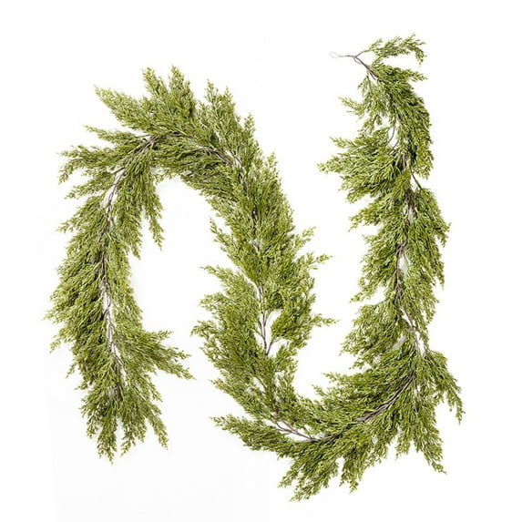 PEIBang 5.9 Ft Christmas Garland,Artificial Christmas Pine Garlands,Greenery Garland for Table,Mantle,Wall,Indoor Outdoor Decoration