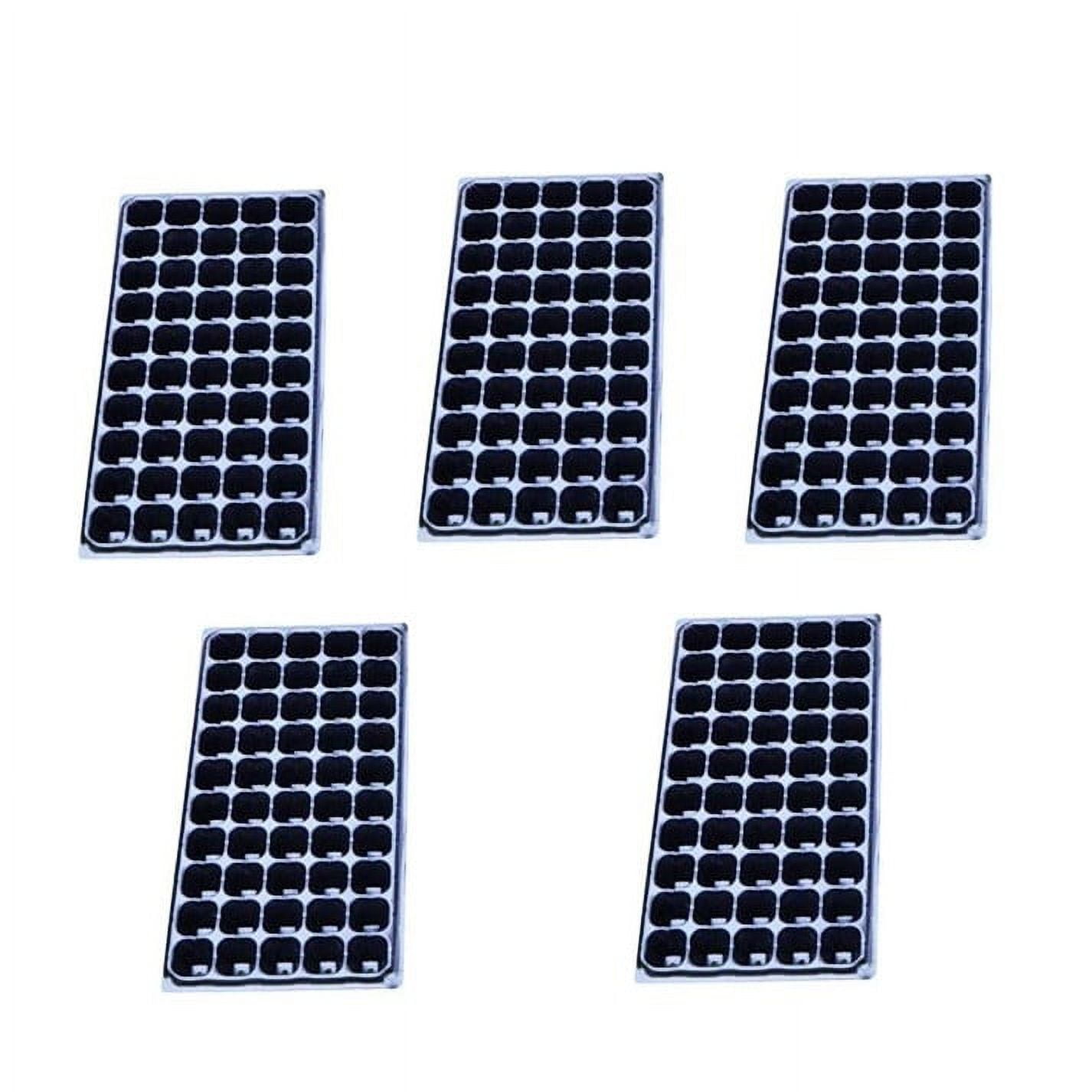 PEIBang 5 Pack 50 Cells Seed Starter Trays,Durable Nursery Flats for Seedling,Seed Germination and Plant Propagation