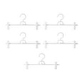 thumbnail image 1 of PEIBang 5 Pack Pants Hangers with Clips,Non-Slip Skirt Hangers,Adjustable Clips for Slacks,Jeans,Clothes,Pants, 1 of 8