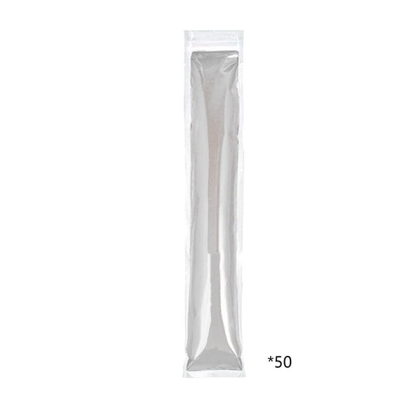 PEIBang 50 Pcs Disposable Ice Pop Bags,Leakproof Ice Candy Bag for Homemade Popsicles,Freezer Pop,Drink Pouches