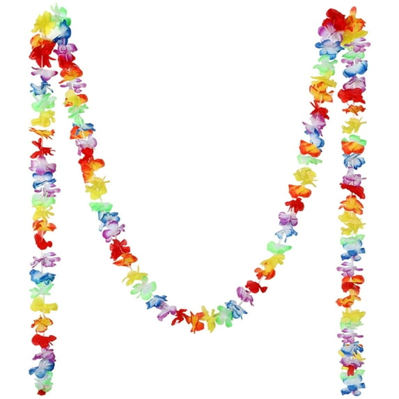 PEIBang 6.6 Ft Colorful Tropical Flower Garland,Silk Flower Lei Garland Flower Banner for Party Decorations