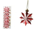 thumbnail image 1 of PEIBang 6 Pcs Christmas Ornaments Set,Glitter Star Ornaments for Christmas Tree,Red and White Hanging Star Ornaments for Xmas Tree Holiday Party Decor, 1 of 6